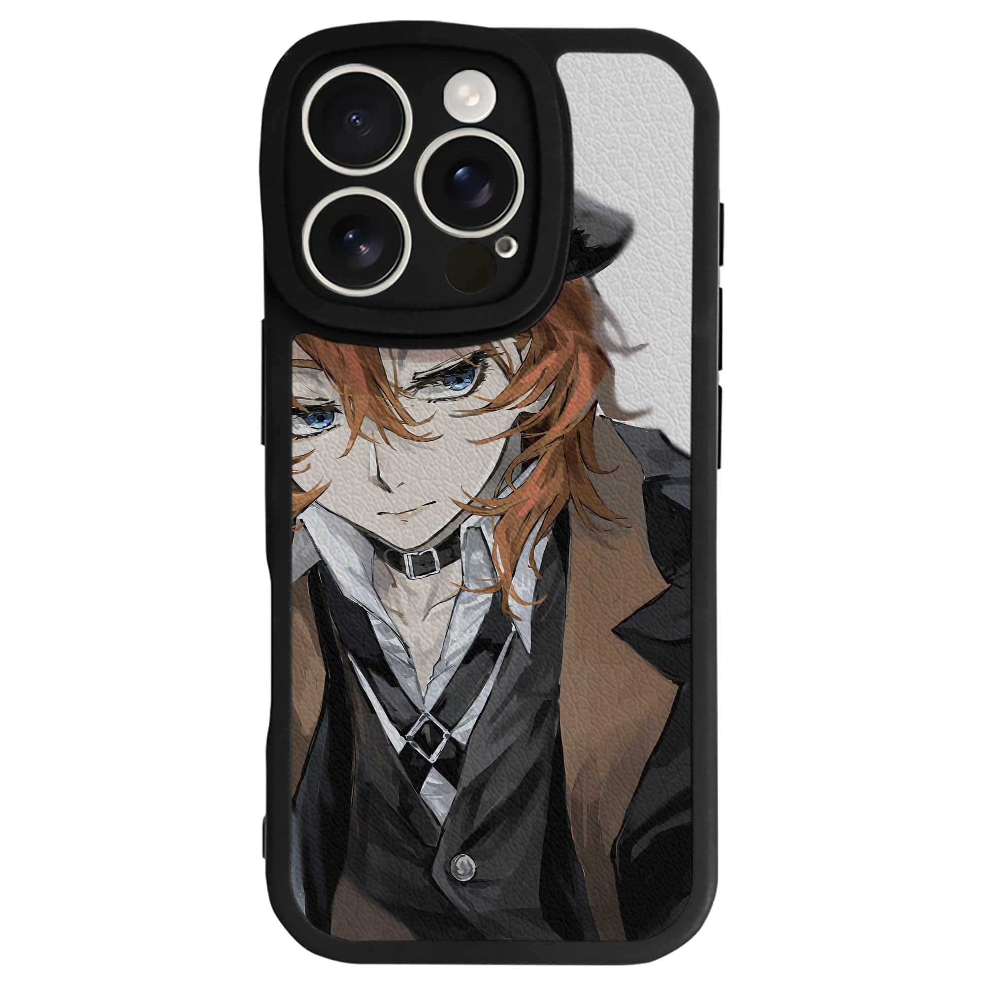 （画像用） 文豪ストレイドッグス Bungo Stray Dogs 【iPhone 16シリーズ対応】シリコンスマホケース（レザー調） 材質：シリコン